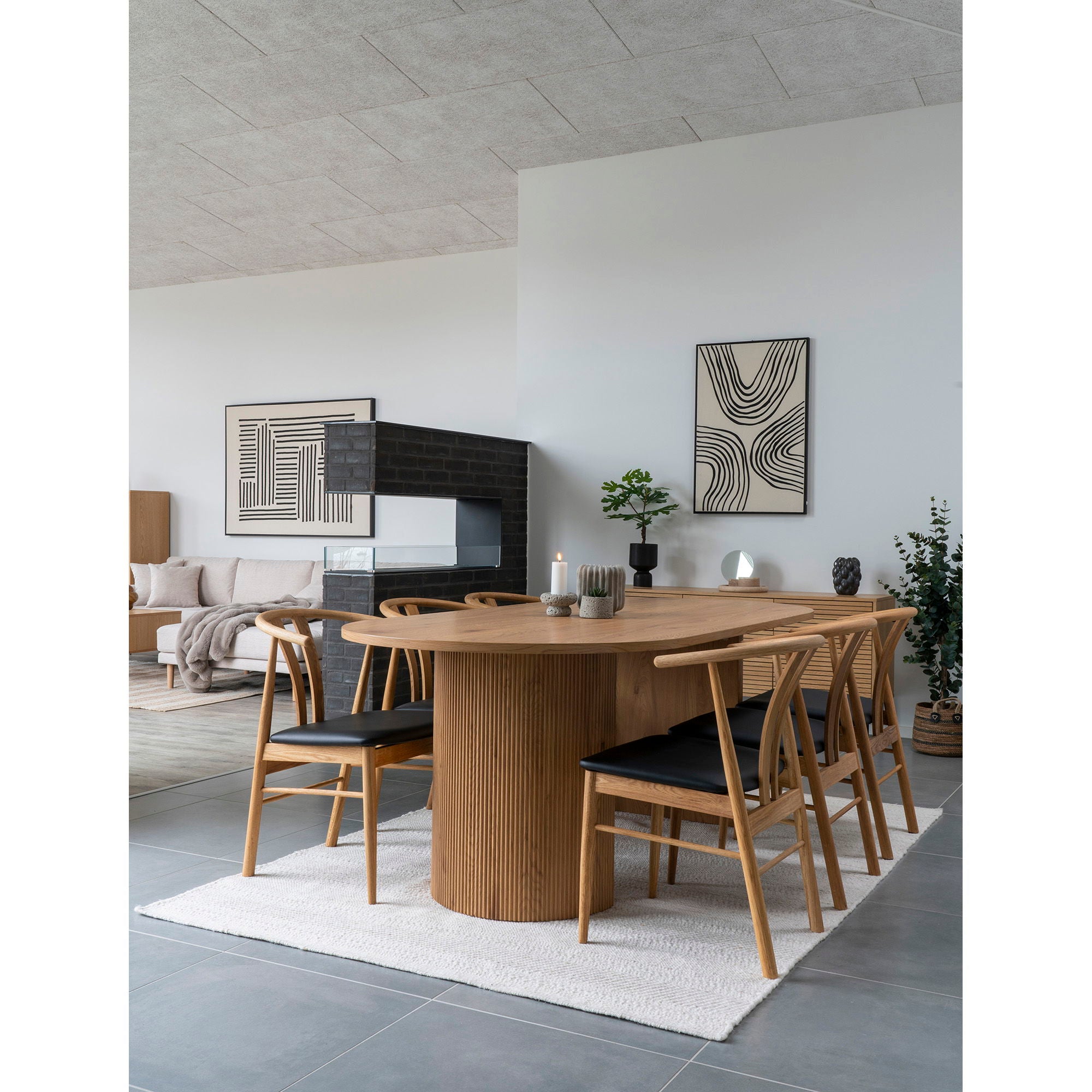 Boavista – Esstisch oval, 100 × 210 × 75 cm